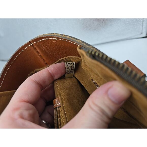 Patricia Nash Heritage Collection Angela Brown Leather Satchel Shoulder Handbag - Picture 10 of 10